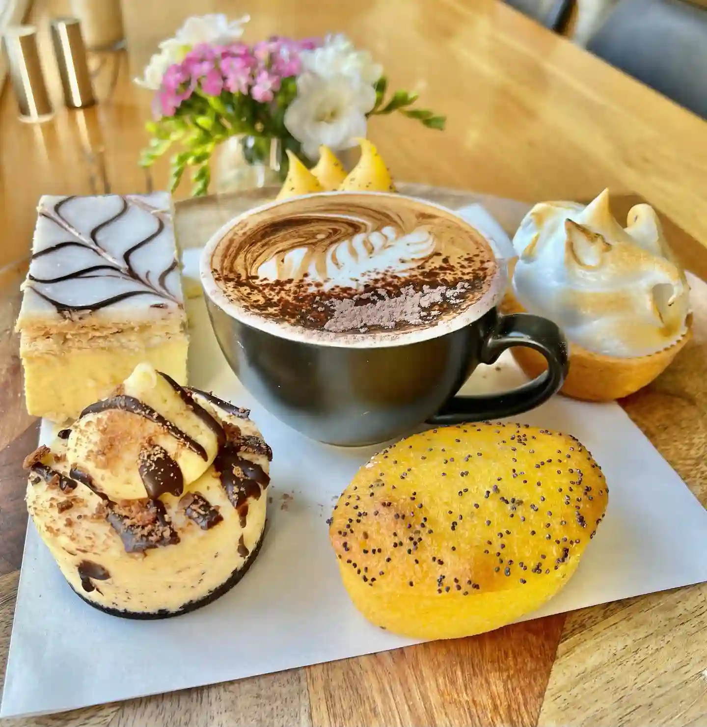 Compliment your morning coffee with one (or more 😉) of our delicious cakes!